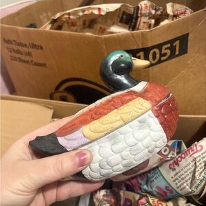 Decorative Duck Figurine - Multicolor